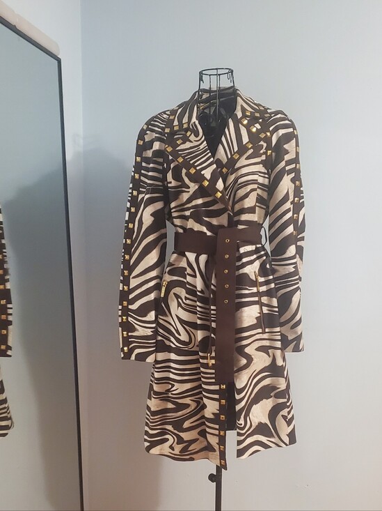 MICHAEL Michael Kors Jackets & Blazers - Michael Kors Chocolate Brown Lined Coat with Gold Hardware